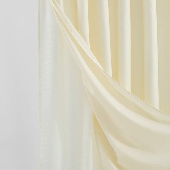 Smart Design Complete 2 in 1 Waffle Weave Hotel Spa Style Fabric Shower Curtain - Picture 8 of 9